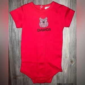 Georgia Bulldogs Embroidered Onesie NEW